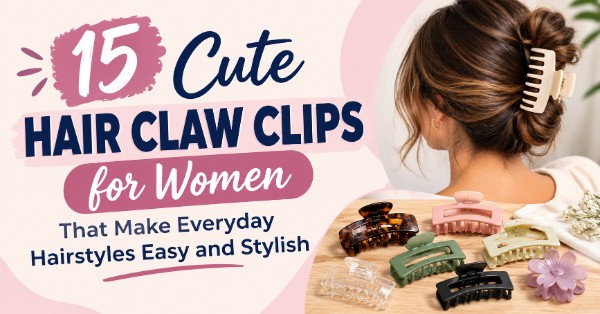 15 Cute Hair Claw Clips for Women That Make Everyday Hairstyles Easy and Stylish