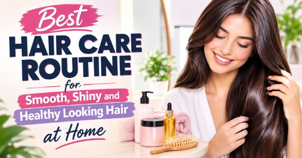 Best Hair Care Routine for Smooth, Shiny and Healthy Looking Hair at Home