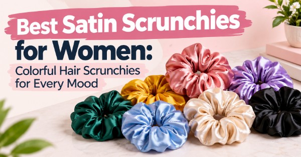 Best Satin Scrunchies for Women Colorful Hair Scrunchies for Every Mood