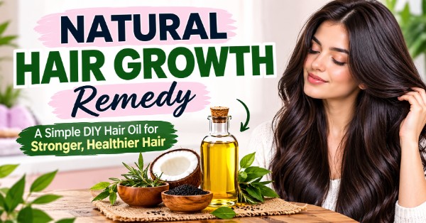 Natural Hair Growth Remedy A Simple DIY Hair Oil for Stronger, Healthier Hair