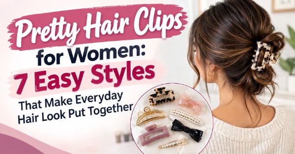 Pretty Hair Clips for Women 7 Easy Styles That Make Everyday Hair Look Put Together