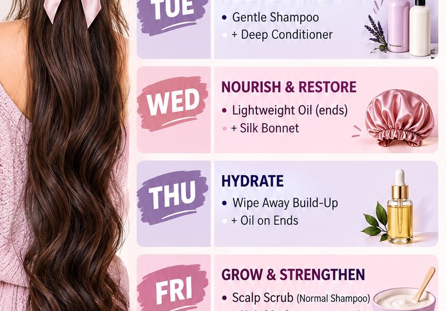 The Simple Weekly Hair Care Routine for Healthier, Stronger Hair