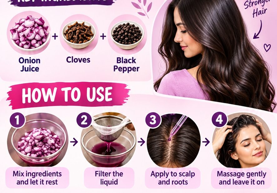 Onion Tonic for Hair Growth: How to Make It, How to Use It, and What to Expect